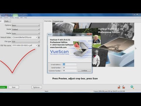 VueScan + x64 9.8.06 instaling