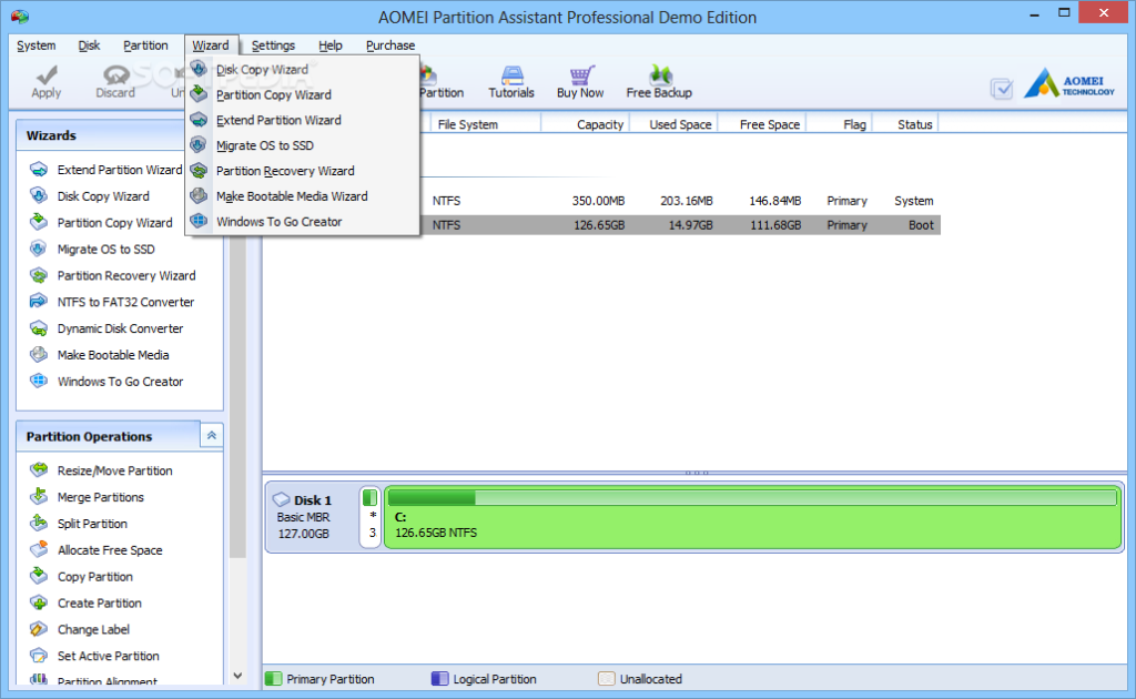 free for mac instal AOMEI Partition Assistant Pro 10.2.1