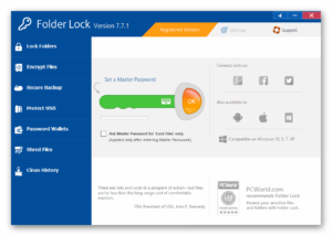 folder lock 7.7.6 serial number and registration key