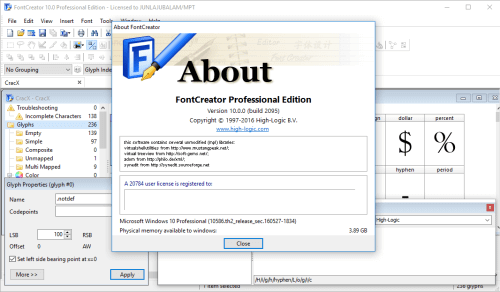 High-Logic FontCreator Professional 12.0.0.2539 Crack