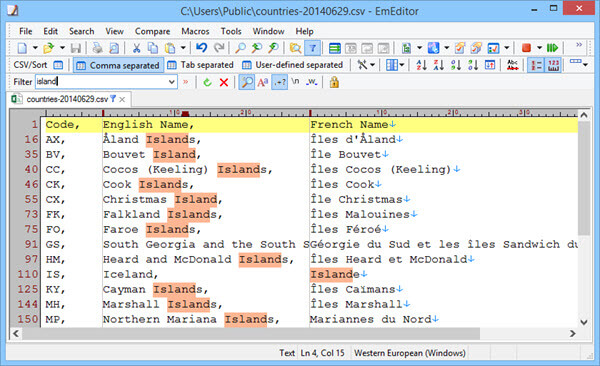 EmEditor Professional 23.0.3 download the last version for windows