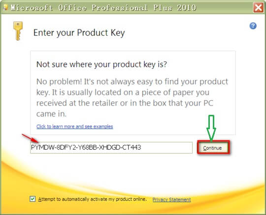free microsoft office product key 2007