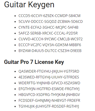 Guitar Pro 6 Key Generator Windows