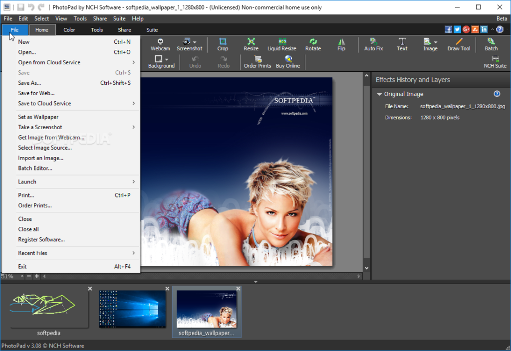 NCH PhotoPad Image Editor 11.47 for mac instal