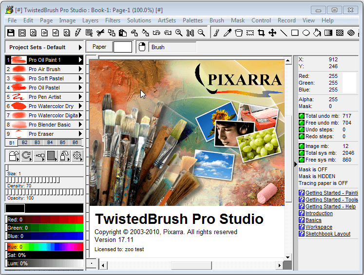 download the last version for windows TwistedBrush Paint Studio 5.05