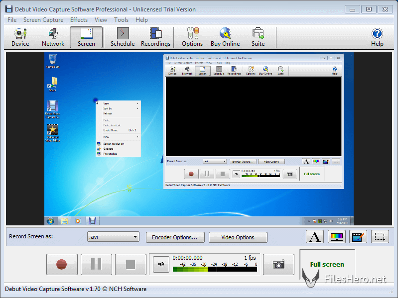 debut video capture software 1080