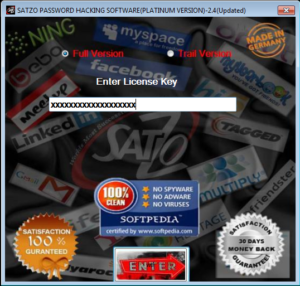 Satzo Password Hacking With Latest Version Free Download