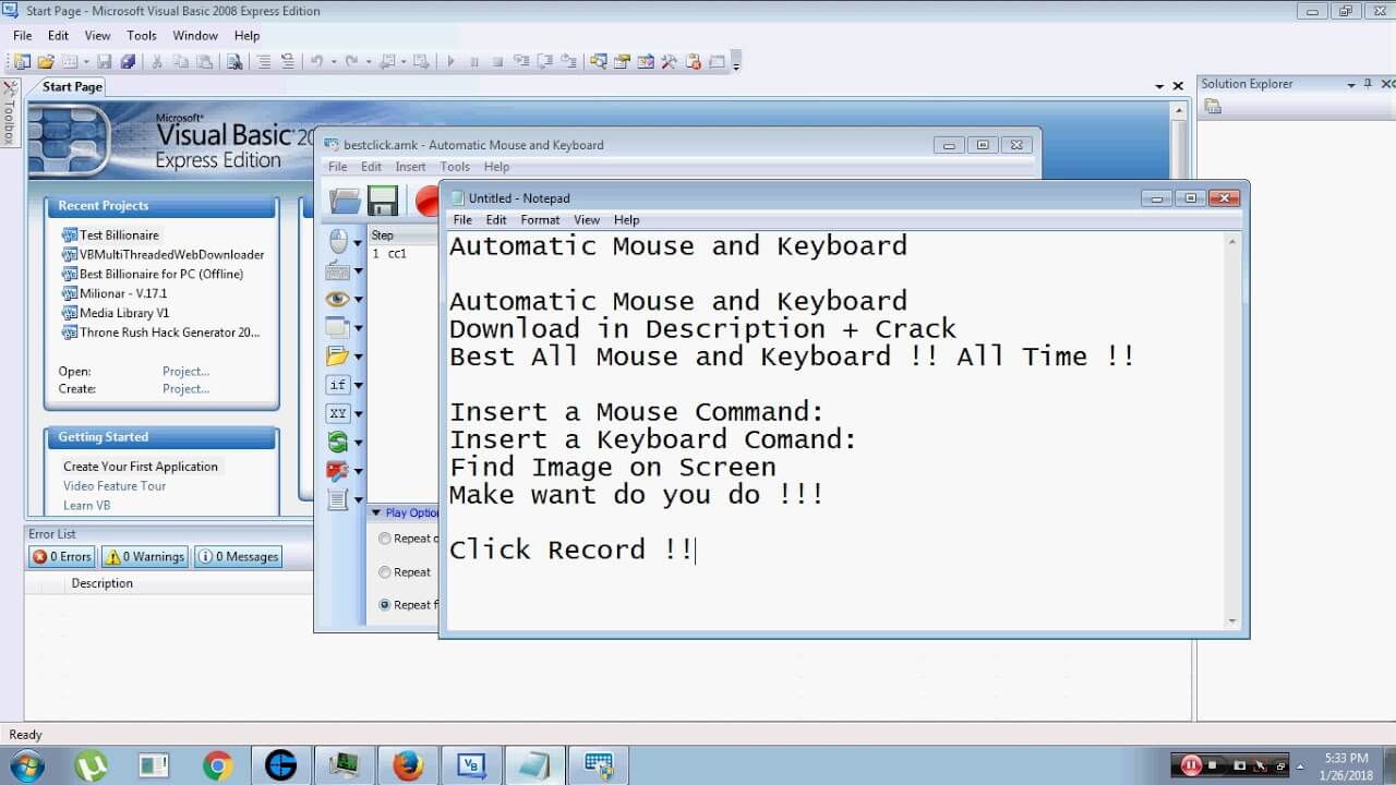 robotsoft automatic mouse and keyboard