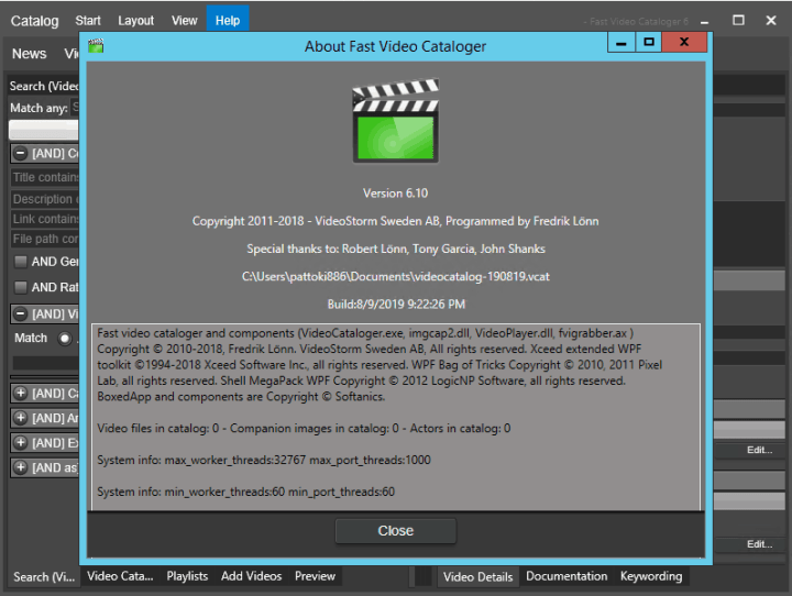 Fast Video Cataloger 8.5.5.0 free instal