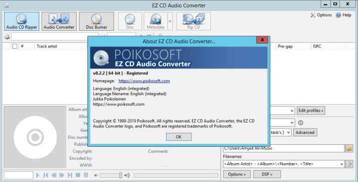 ez cd audio converter key