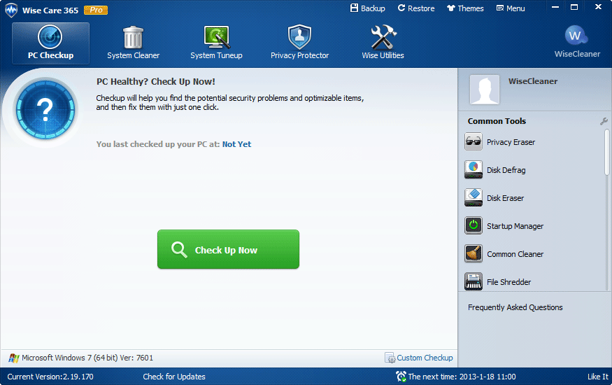 Wise Care 365 Pro 6.6.1.631 download the new version for windows