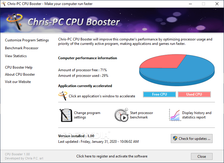 Chris-PC RAM Booster 7.06.14 for mac download