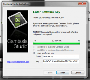 Camtasia Studio Software