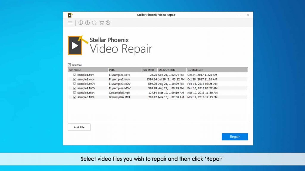stellar repair for video key