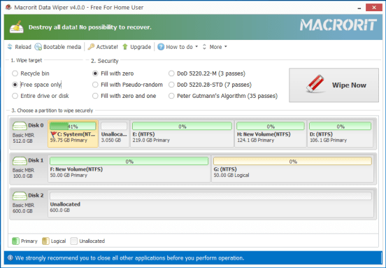 free Macrorit Data Wiper 6.9.7