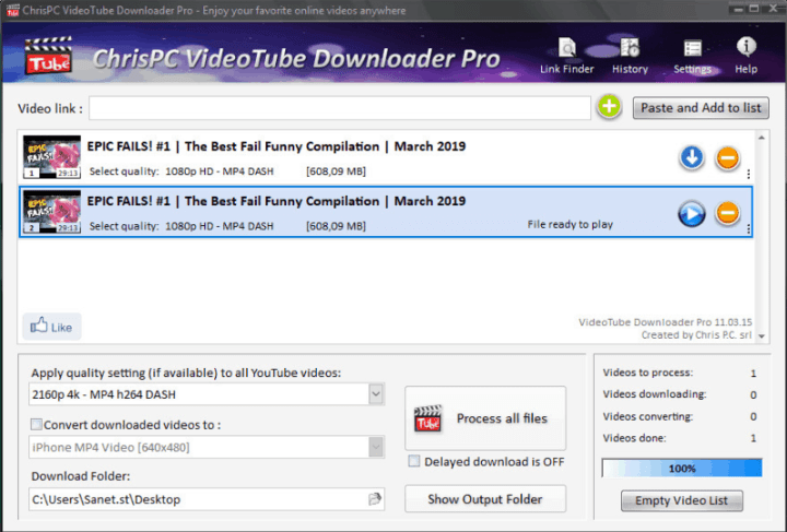 ChrisPC VideoTube Downloader Pro 14.23.0712 download the new for mac