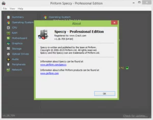 Speccy Professional 1.32.805 With Crack Free Download [Latest]