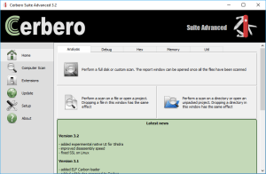downloading Cerbero Suite Advanced 6.5.1