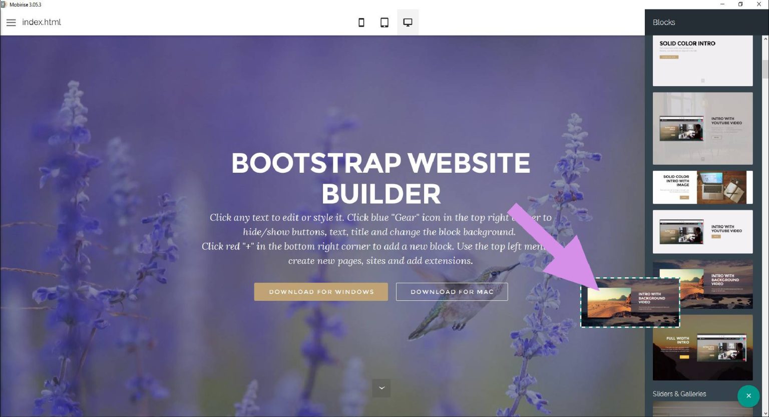 for windows download Responsive Bootstrap Builder 2.5.350