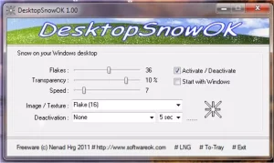 DesktopSnowOK 6.26 With Crack Free Download [Latest] 2024