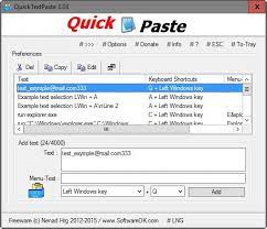 QuickTextPaste 8.71 instal the last version for windows