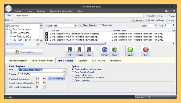 Advanced Renamer 3.92 for ipod download