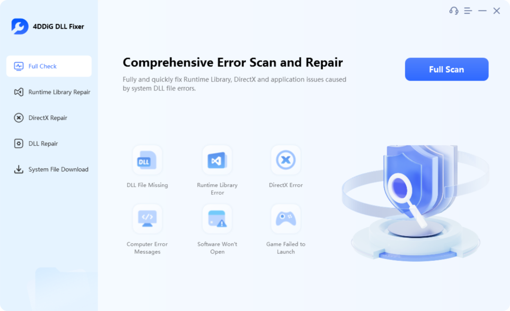 4DDiG DLL Fixer 1.0.2.3 + Crack Full Version Download [Latest]