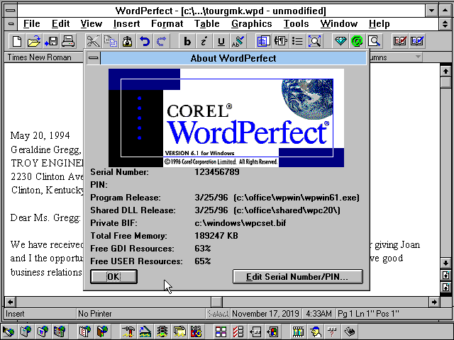 Corel WordPerfect Office Professional Crack + Key latest