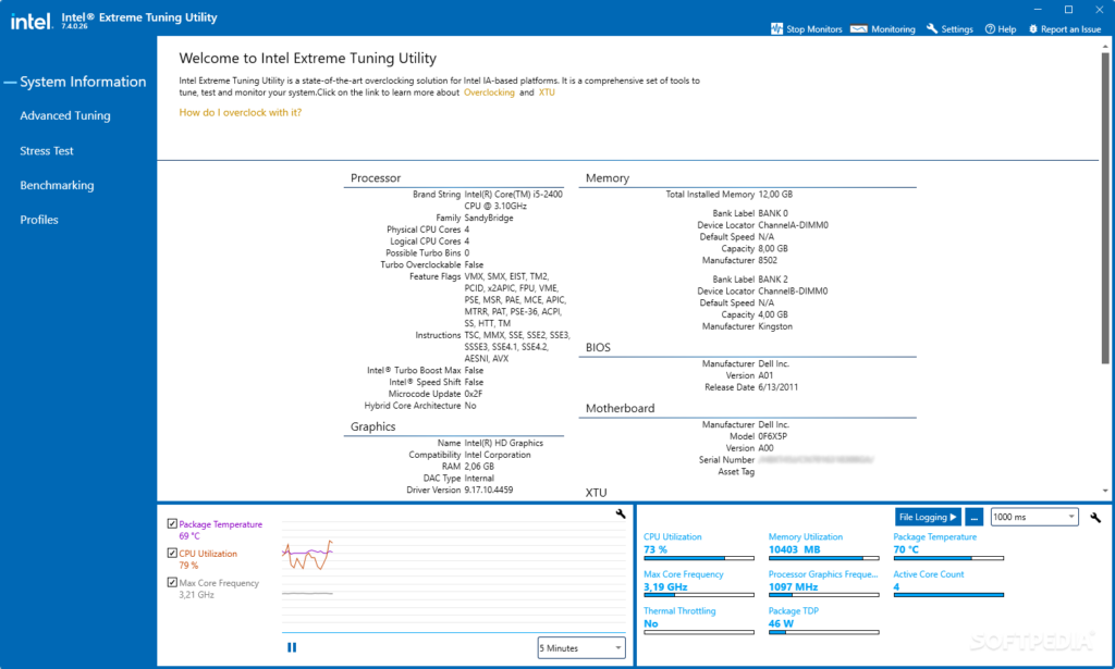 Intel Extreme Tuning Utility 7.9.1.3 Crack + Download Key [2024]